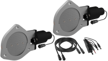 Load image into Gallery viewer, QTP 4in Bolt-On QTEC Dual Electric Cutout Valves - Pair

