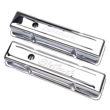 Load image into Gallery viewer, Edelbrock Valve Cover Signature Series Chevrolet 1959-1986 262-400 CI V8 Tall Chrome

