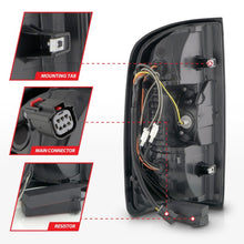 Load image into Gallery viewer, ANZO 15-21 GMC Canyon Full LED Taillights w/ Red Lightbar Black Housing/Clear Lens
