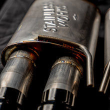 Load image into Gallery viewer, Stainless Works 18-21 Mustang GT Axleback Redline Exhaust - Black Tips
