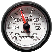 Load image into Gallery viewer, Autometer Phantom II 52.4mm Mechanical Vacuum / Boost Gauge 30 In. HG/20 PSI
