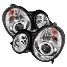 Load image into Gallery viewer, Spyder Mercedes Benz E-Class 00-02 Projector Headlights LED Halo Chrm PRO-YD-MBW21099-HL-C

