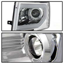Load image into Gallery viewer, Spyder Ford F150 09-14 Projector Headlights Halogen Model- Light Bar DRL Chrm PRO-YD-FF15009-LBDRL-C
