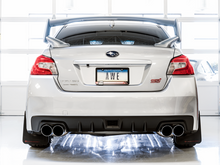 Load image into Gallery viewer, AWE Tuning Subaru STI VA / WRX GV / STI GV Sedan Touring Edition Exhaust - Chrome Silver Tip (102mm)
