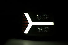 Load image into Gallery viewer, AlphaRex 07-13 Chevy 1500HD NOVA LED Proj Headlights Plank Style Matte Blk w/Activ Light/Seq Signal

