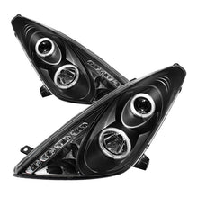 Load image into Gallery viewer, Spyder Toyota Celica 00-05 Projector Headlights LED Halo DRL Blk High H1 Low H1 PRO-YD-TCEL00-LED-BK
