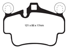 Load image into Gallery viewer, EBC 07-08 Porsche 911 (997) (Cast Iron Rotor only) 3.6 Carrera 2 Redstuff Front Brake Pads
