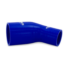 Load image into Gallery viewer, Mishimoto Silicone Reducer Coupler 45 Degree 2in to 3in - Blue
