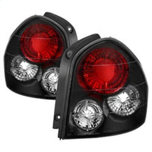 Load image into Gallery viewer, Spyder Hyundai Santa Fe 01-06 (01-04 Model use 3 Bulbs only)Euro Tail Lights Blk ALT-YD-HYSF01-BK
