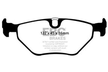 Load image into Gallery viewer, EBC 01-03 BMW 525i 2.5 (E39) Ultimax2 Rear Brake Pads
