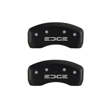 Load image into Gallery viewer, MGP 4 Caliper Covers Engraved Front &amp; Rear Edge Red finish silver ch
