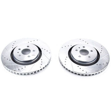 Load image into Gallery viewer, Power Stop 15-18 Ford Edge Front Evolution Drilled &amp; Slotted Rotors - Pair
