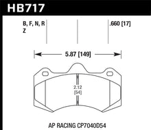 Load image into Gallery viewer, Hawk HP Plus AP Racing Brake Pads
