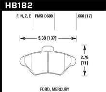 Load image into Gallery viewer, Hawk Performance Blue 9012 Racing Brake Pads 94-98 Ford Mustang V8

