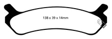 Load image into Gallery viewer, EBC 92-94 Hyundai Sonata 2.0 Redstuff Rear Brake Pads
