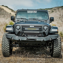 Load image into Gallery viewer, Westin 18-20 Jeep Wrangler WJ2 Full Width Front Bumper w/LED Light Bar Mount Textured Black

