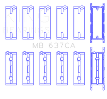 Load image into Gallery viewer, King BMW S85B50A Main Bearing Set (Size .50)
