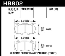 Load image into Gallery viewer, Hawk 15-17 Ford Mustang GT DTC-70 Race Front Brake Pads
