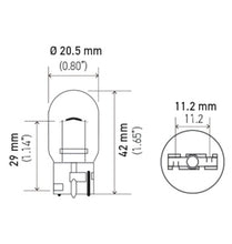 Load image into Gallery viewer, Hella Bulb 7440 12V 21W W3X16d T6.5
