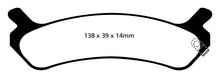 Load image into Gallery viewer, EBC 92-94 Hyundai Sonata 2.0 Redstuff Rear Brake Pads
