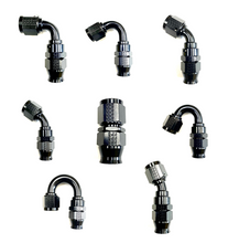 Load image into Gallery viewer, Fragola -6AN Real Street x 60 Degree 3/8 EFI Quick Disconnect Hose End Black
