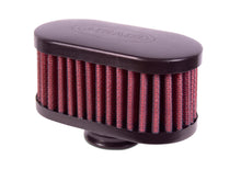 Load image into Gallery viewer, Airaid Rubber Top 1in ID - Push On 4in x 2in Oval OD 2in Tall Breather Filter
