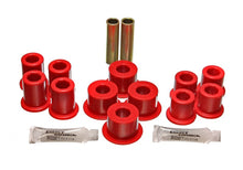 Load image into Gallery viewer, Energy Suspension 89-94 Toyota Pick Up 2WD (Exc T-100/Tundra) Red Rear Leaf Spring Bushing Set
