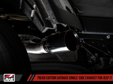 Load image into Gallery viewer, AWE Tuning 20-21 Jeep Gladiator JT 3.6L Tread Edition Cat-Back Single Side Exhaust - Diamond Blk Ti
