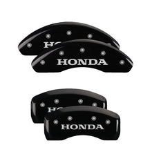 Load image into Gallery viewer, MGP 4 Caliper Covers Engraved Front Civic Engraved Rear 2015/CIVIC Black finish silver ch

