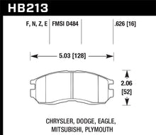 Load image into Gallery viewer, Hawk 1st Gen DSM Performance Ceramic Street Front Brake Pads

