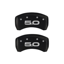Load image into Gallery viewer, MGP 4 Caliper Covers Engraved Front &amp; Rear MGP Black finish silver ch
