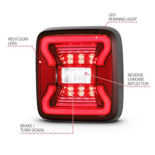 Load image into Gallery viewer, ANZO 18-19 Jeep Wrangler JL LED Taillights Black

