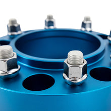Load image into Gallery viewer, Mishimoto Borne Off-Road Wheel Spacers - 6x139.7 - 93.1 - 30mm - M12 - Blue

