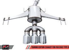 Load image into Gallery viewer, AWE Tuning 2017+ Honda Civic Type R Touring Edition Exhaust w/Front Pipe &amp; Triple Chrome Silver Tips
