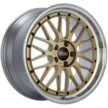 Load image into Gallery viewer, BBS LM 19x9 5x112 ET42 Gold Center Diamond Cut Lip Wheel -82mm PFS/Clip Required
