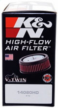 Load image into Gallery viewer, K&amp;N Replacement Air Filter 5.5in Top OD x 6in Base OD x 2.313in H for Harley Davidson
