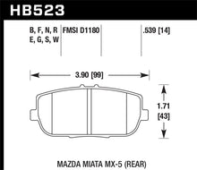 Load image into Gallery viewer, Hawk 06-16 Mazda MX-5 Miata HT-10 Race Rear Brake Pads
