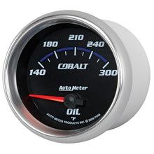 Load image into Gallery viewer, Autometer Cobalt 66.7mm 140-300 Degree F Electric Oil Temperature Gauge
