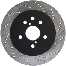 Load image into Gallery viewer, StopTech Power Slot 06-11 Lexus GS Series / 06-12 IS350 Rear Left Drilled &amp; Slotted Rotor
