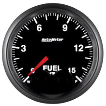 Load image into Gallery viewer, AutoMeter Gauge Fuel Press 2-1/16in. 15PSI Stepper Motor W/Peak &amp; Warn Elite

