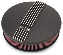 Load image into Gallery viewer, Edelbrock Air Cleaner Classic Series Round Aluminum Top Cloth Element 14In Dia X 3 9In Black
