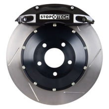 Load image into Gallery viewer, StopTech 90-96 300zx Front BBK w/ Black ST-40 Calipers Slotted 332x32 Rotors Pads and SS Lines
