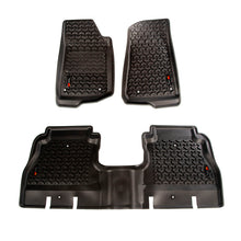 Load image into Gallery viewer, Rugged Ridge Floor Liner Front/Rear Black 2018-2020 Jeep Wrangler JL 4 Dr
