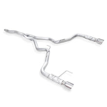Load image into Gallery viewer, Stainless Works 2015-16 Mustang 2-1/2in Catback Retro Chambered Mufflers Factory Connection
