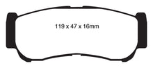 Load image into Gallery viewer, EBC 07-09 Hyundai Santa Fe 2.7 Greenstuff Rear Brake Pads
