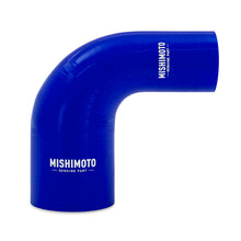 Load image into Gallery viewer, Mishimoto Silicone Reducer Coupler 90 Degree 1.75in to 2.5in - Blue
