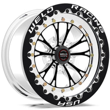 Load image into Gallery viewer, Weld Vitesse 15x10 / 5x4.5 BP / 3.5in. BS Black Wheel - Black Single Beadlock MT
