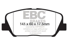 Load image into Gallery viewer, EBC 12-15 Hyundai Veloster 1.6 Turbo Redstuff Front Brake Pads
