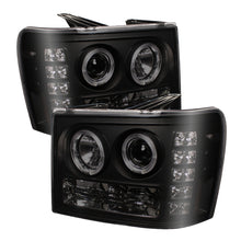 Load image into Gallery viewer, Spyder GMC Sierra 1500/2500 07-13 Projector Headlights LED Halo- LED Blk Smke PRO-YD-GS07-HL-BSM

