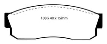 Load image into Gallery viewer, EBC 83-86 Nissan Pulsar 1.5 Turbo Redstuff Front Brake Pads
